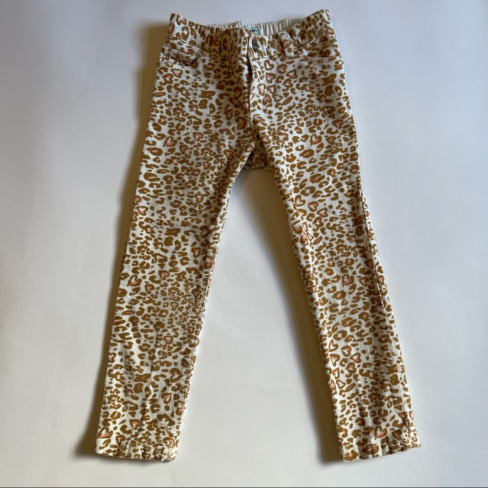 Old Navy Girls Couderouy Cheetah Print Pants Size 4